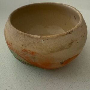 Vintage Authentic Nemadji Pottery Bowl Native‎ American Clay Art 5”W  X 3”T